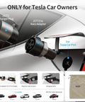Top Shelf J1772 To Tesla Charging Adapter Up To 80A Fast Electric Connector for Tesla car port connection detail.
