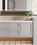 Bathroom vanity with 10 pack gold cabinet knobs brushed brass drawer knobs for kitchen cabinets closet doors gold dresser hardware