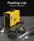 Beast 3 In 1 MIG Welder With Flux Core, Lift TIG And MMA Stick, 110V Inverter Welder With LCD Display and accessories.