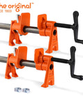 Two Pack Heavy Duty Wood Gluing Pipe Clamp Fixtures For Three Quarter Inch Black Pipe Quick Adjust Pipe Clamps That Free Your Hands Great For Glue Ups Joints Repairs And Woodworking Projects