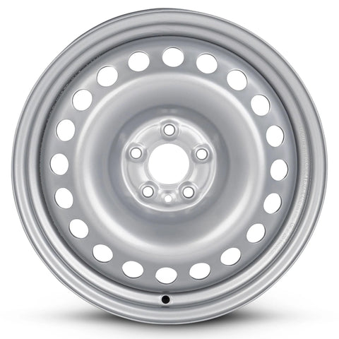 Front view of 16 Inch Painted Silver Rim For Promaster City 2015-2022 OE Direct Replacement Wheel, Bolt Pattern 5x98, Fits 215/55R16 Tires.