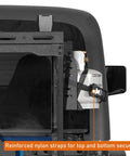 Tailgate Ready Propane Tank Mount Secures Five To Ten Pound Cylinders Grip Tight Quick Release Stainless Bracket with nylon straps.