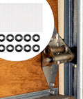 Garage Door Hinge Quiet Roller Sleeves And Shaft Gaskets Kit For Smooth Tracks 80mm Length Replacement Hardware with door hinge visible