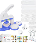 DIY Button Maker Kit Sturdy Pin Press Machine With 24 Badge Circles And Circle Cutter Create Custom Pins Badges And Keychains