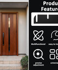 10 Pack 3.5 Inch Black Door Hinge Shims ABS Plastic Repair Kit For Easy Door Alignment features and product benefits