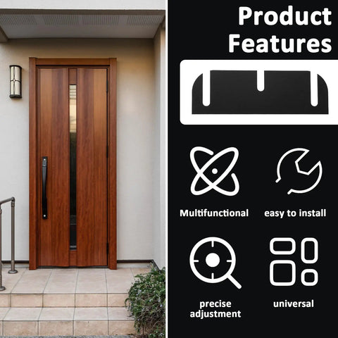 10 Pack 3.5 Inch Black Door Hinge Shims ABS Plastic Repair Kit For Easy Door Alignment features and product benefits