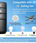 Universal Ceiling Fan Remote Kit With 3 Speed Settings And Light Dimmer Compatible With Hunter Fans Harbor Breeze Wall Display