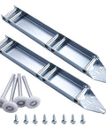 Quick Turn Top Fixture Brackets For Garage Doors With Rollers And Screws Included Space Saving Hardware Must Have Set Of 2 With Installation Kit And Heavy Duty Rollers Included