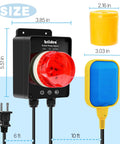 Smart WiFi Sump Pump Alarm With Real Time App Alerts, Indoor Outdoor Water Level Monitor, IP67 Waterproof, 110dB Alarm And LED Indicator, GeniLife App Notifications, Ideal For Basements And Septic Sump Systems; 5.51 in unit, 10 ft float switch, 6 ft cord