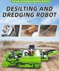 Industrial Sludge Removal Robot For Tanks Drainage Channels Pipelines And Waterways Remote Controlled Dredging Machine