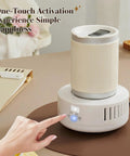 Dual Zone Cup Cooler And Warmer Keeps Your Drinks Totally Chilling Or Scorching Hot Year Round Electric Desk Beverage Station with touch controls
