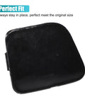Toyota Prius V 2015 2017 Front Bumper Tow Hook Cover black OE replacement, close-up view, ABS plastic, left side, item 52128-47040