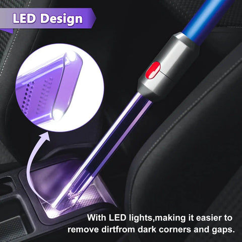 LED Light Pipe Crevice Tool Replacement For Dyson V7 V8 V10 V11 Vacuum Cleaners in car interior gap