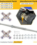 Heavy Duty Rear Axle Shaft And Wheel Hub Assembly Kit For Yamaha Warrior 350 Banshee 350 Atv 1987 2004, includes steel shaft and dual hubs.
