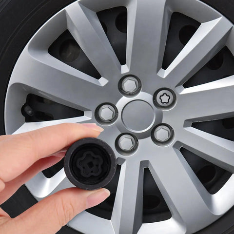 Kick The F Type Lug Nut Lock Down With This Special Steel Tool Kit For Safe Dismantling And Installing Anti Theft Security Wheel Nuts On Your Car Today 20mm steel wheel lock key on alloy rim