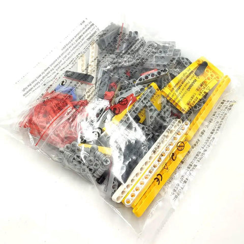 Tech Build Kit With 420 Pieces Technic Beams Axles Connectors And Brick Parts for STEM projects in clear packaging