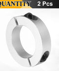 Two Piece Double Split Shaft Collar Clamp On 60Mm Bore, 95Mm Outer Diameter, 22Mm Thick, Aluminum Alloy Set Screw Collar