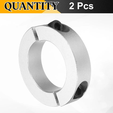 Two Piece Double Split Shaft Collar Clamp On 60Mm Bore, 95Mm Outer Diameter, 22Mm Thick, Aluminum Alloy Set Screw Collar