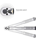 Beast Mode 1/4 Inch Drive Click Torque Wrench 35 200 In Lb Range showing reversible switch and knurled grips.