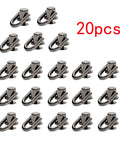 Hella Sturdy Gun Black D Ring Purse Hardware Kit Featuring Premium Zinc Alloy Ball Post Stud Screws And Slick Metal Rivets For Top Tier Leather Craft Projects - 20 metal D-ring studs arranged in a grid.