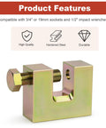 Heavy-Duty Self-Piercing Rivet Insert Tool 21960 Fits Three Quarter Inch Or Nineteen Millimeter Sockets And One Half Inch Impact Wrenches