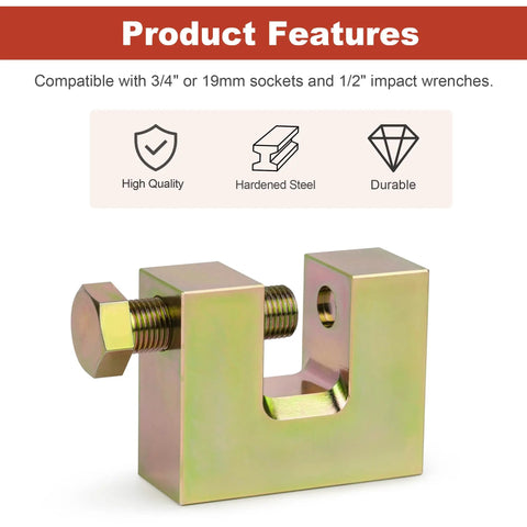 Heavy-Duty Self-Piercing Rivet Insert Tool 21960 Fits Three Quarter Inch Or Nineteen Millimeter Sockets And One Half Inch Impact Wrenches