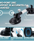 Laminate floor gap repair tool (Amazon) with adjustable countertop clamps and vacuum suction cups for granite.