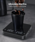 Palm Size Espresso Scale With Timer And USB C Rechargeable Battery, 2kg Capacity At 0.1g Precision For Espresso And Pour Over