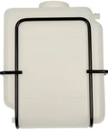 Hella Tough Engine Coolant Recovery Tank Kit With Thick Wall Plastic Reservoir top view with black mounting brackets for universal fit
