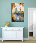 Battersea Power Station Watercolor Print London Wall Art Landscape Canvas Poster For Home Office Dorm Decor 12x18 Inch Unframed