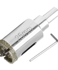 Qjaiune 1-inch diamond hole saw with pilot drill bit, 1-9/16 inch cutting depth, includes Allen wrench