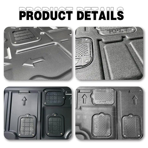 Heavy Duty Engine Splash Shield For Kia K5 2021 To 2025 Underbody Skid Plate Guard detailed view of textured triple thick material.