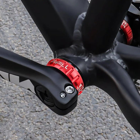 Ceramic Bearing Bottom Bracket 68-73mm BSA English Threaded 22mm 24mm GXP Spindle For MTB And Road Bikes installed on a bike
