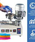 Transforms Plastic Pellets Into Premium Filament Fast Works Like A Champ With Single Screw Extruder And PID Temperature Control For Any Reliable Workshop Setup, compact machine with PID control and colorful filament.