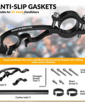 Extended Bike Handlebar Extender For Mounting Speedometer GPS And Phone, Lightweight Carbon Fiber And Aluminum Alloy Bar