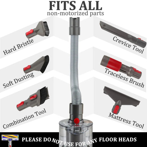 Flexible Extension Hose Attachment For Cordless Vacuum Cleaners Compatible With V15 V15s Gen5 V12 V11 V10 V9 V8 V7 Models Easy Fit