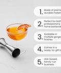 Japanese Style Jigger With Ten Measurement Markings Stainless Steel Bar Tool For Precise Mess Free Pours Sleek Modern Design For Home Mixology And Pro Level Bartending, stainless steel