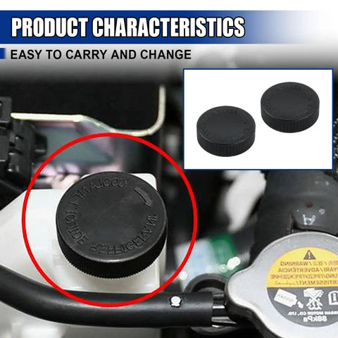 Engine Coolant Reservoir Cap For Most Cars Heavy Duty Radiator Overflow Bottle Cap Easy No Fuss Replacement For Water Tank