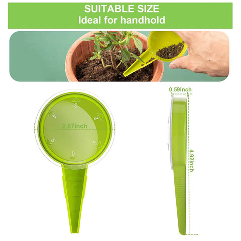 Handheld Seed Dispenser Tool 6 Pack Garden Seeder Sower With Five Dial Settings For Small Flower And Vegetable Seeds