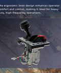 PTO Hoist Air Shift Control Valve K90 Fit For Apsco Hydraulic System with switch, ergonomic design over a heavy-duty background.