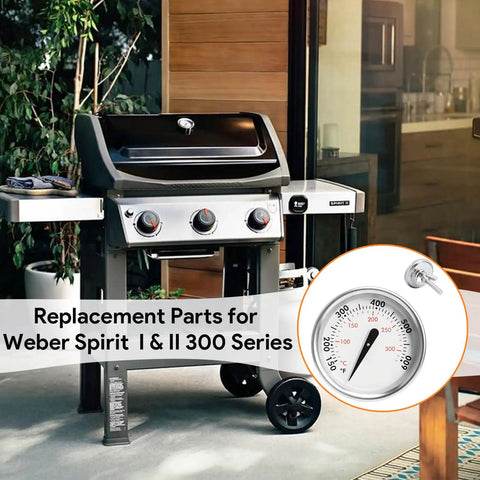 Smokehouse Ready Grill Thermometer Bbq Temperature Gauge Replacement For Weber Parts 7581 65040 Fits Spirit Q Series Genesis Charcoal Models For Kickin Summer Cookoffs