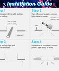 Installation guide for LED Recessed Ceiling Lights 4 To 5 Inch 10W Lit Color Changing Dimmable RGB Downlights Round Panel Spotlight