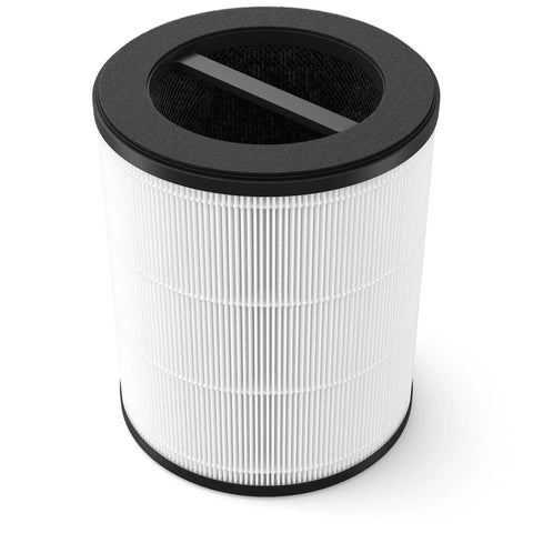 3-In-1 Air Filter Replacement For JR Air Purifier With Blue Handle, Compatible With Model MJR01, cylinder shape, top view