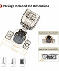 Dimensions of 20 Pack One And A Quarter Inch Overlay 3D Soft Close Concealed Hinges For Face Frame Kitchen Cabinets With 105 Degree Opening 35mm Cup 3 Way Adjustment Quiet Self Closing Damper