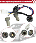 Rear Tail Light Socket And Wiring Harness Replacement For Hyundai Sonata Sedan 2011 2012 2013 2014 2.0L 2.4L Direct Fit Plug And Play Connector 92450-3Q000