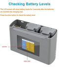 Two Way Battery Charger Hub For Mini 4K Mini 2 Mini 2 SE Mini SE with LCD display showing battery levels and charging slots