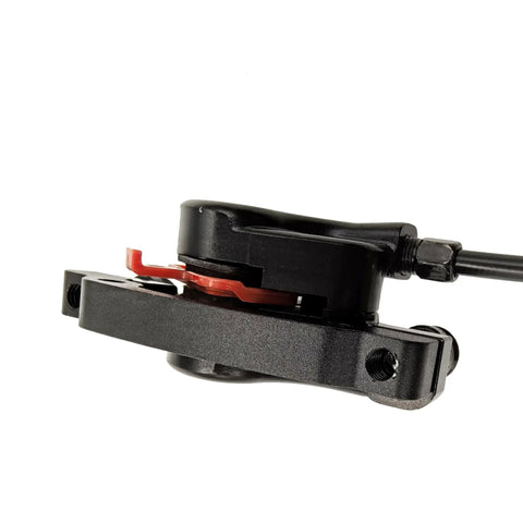Left Front Hydraulic Bike Brake And Lever Kit With 850mm Hose Aluminum Alloy Caliper Resin Pads Pre Bled Three Finger
