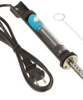 Electric Desolder Pump For Solder Removal With 30 Watt Vacuum Quick Heat Up 120V 60Hz, coiled cord visible, soldering tip exposed
