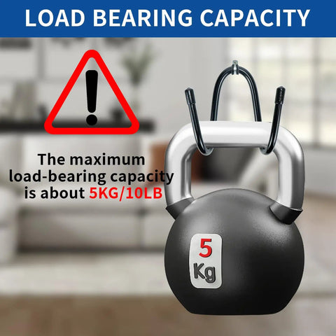 Pack Of 2 Bow Hanger Wall Mounts Adjustable Bow Holder Rack maximum load-bearing capacity 5kg 10lb warning sign