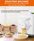 Level Up Your Daily Grind With This Tabletop Electric Nut Roaster And Nonstick Coffee Bean Drum Machine, showcasing grains roasting.